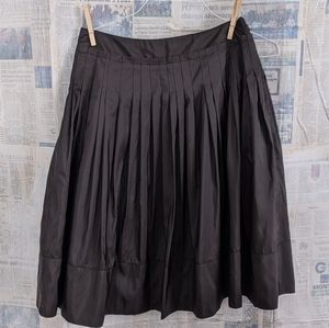 Talbots taffeta-like pleated skirt